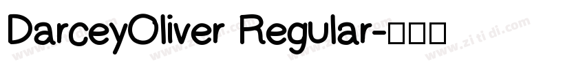 DarceyOliver Regular字体转换